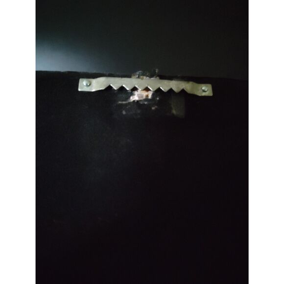 OLD Tibet Silver Hairpin Inlaid Red Coral & Gray Sapphire Dragon in Shadowbox - Picture 8 of 9